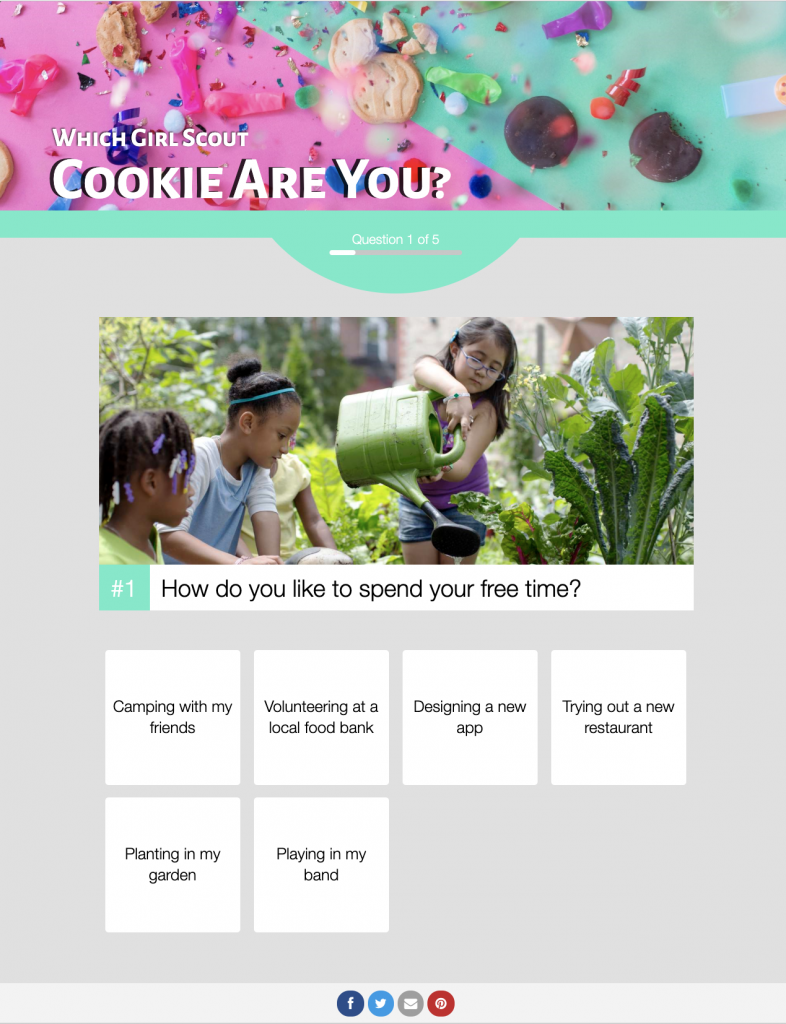 Girl scout cookie quiz