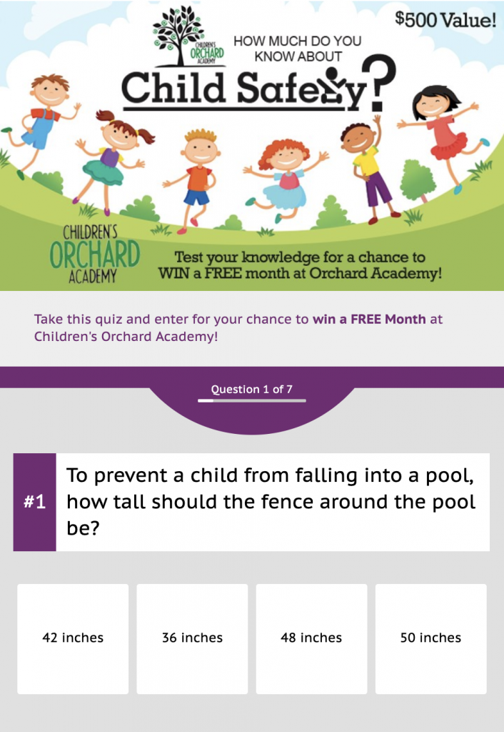 Lubbock Avalanche-Journal Child Safety quiz