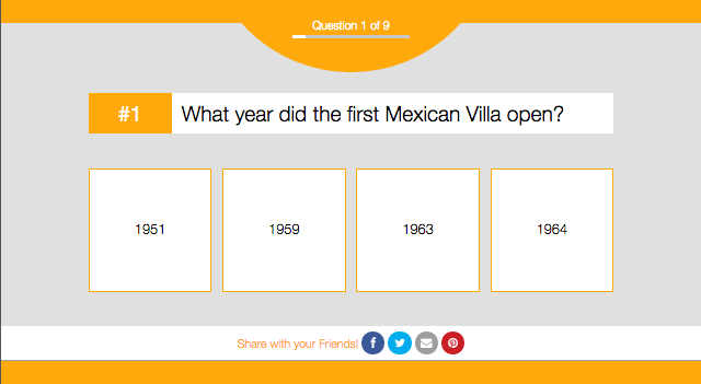 Mexican Villa Trivia Quiz