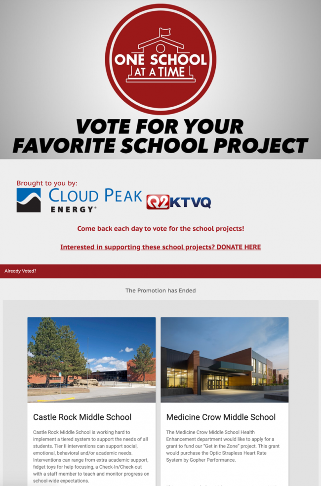 One School at a Time Ballot