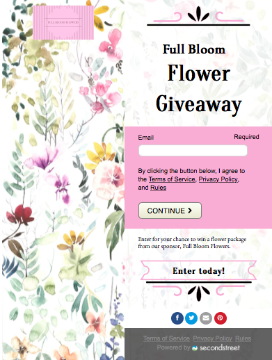 Flower Giveaway