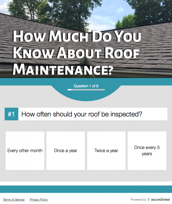 Quiz for Roof Over Your Head Day