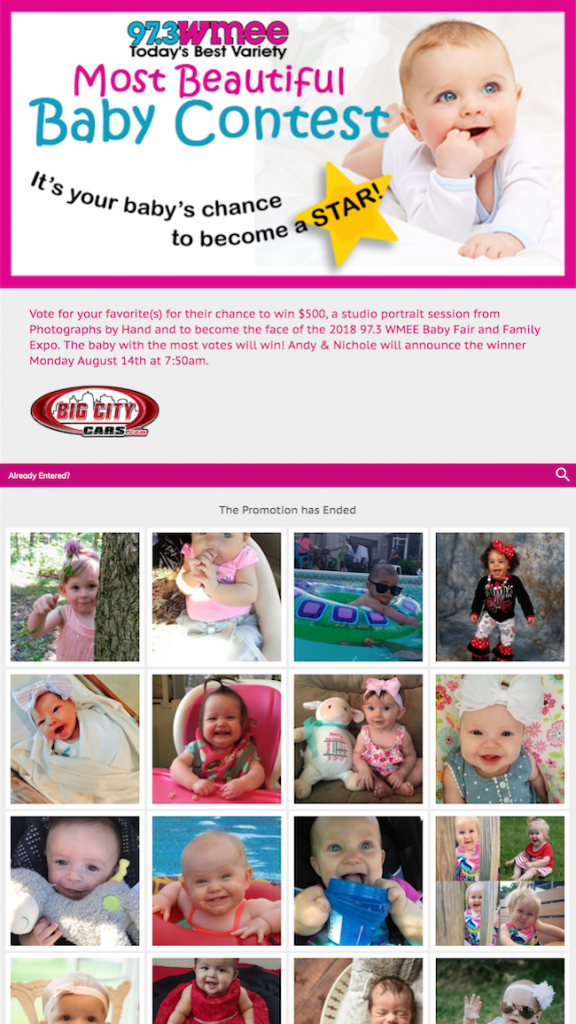 WMEE Cutest Baby Contest