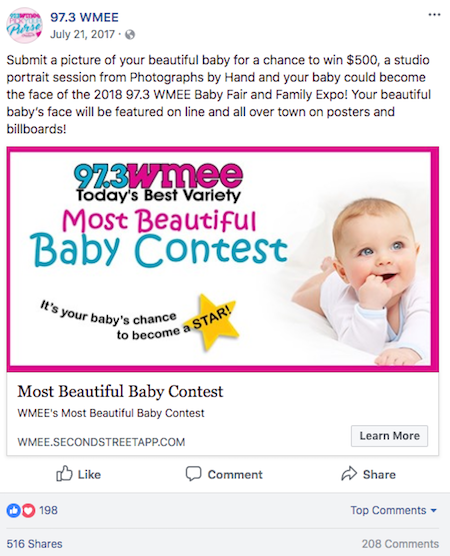 wmee baby photo contest fb