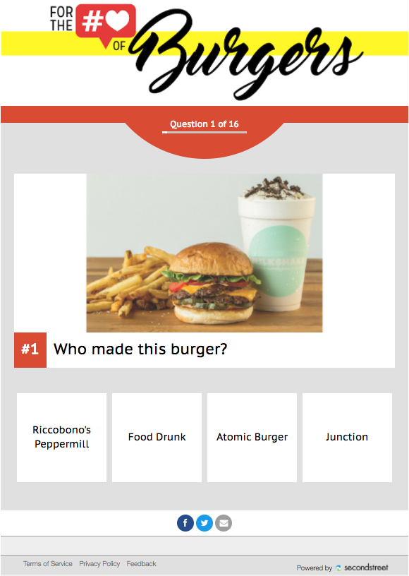 gambit burger quiz