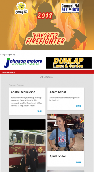WDSN-FM Firefighter Ballot