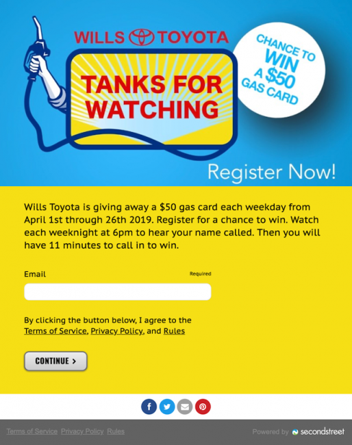 Tanks for Watching codeword Sweepstakes - KMVT-TV