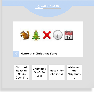 Christmas Song Emoji Quiz