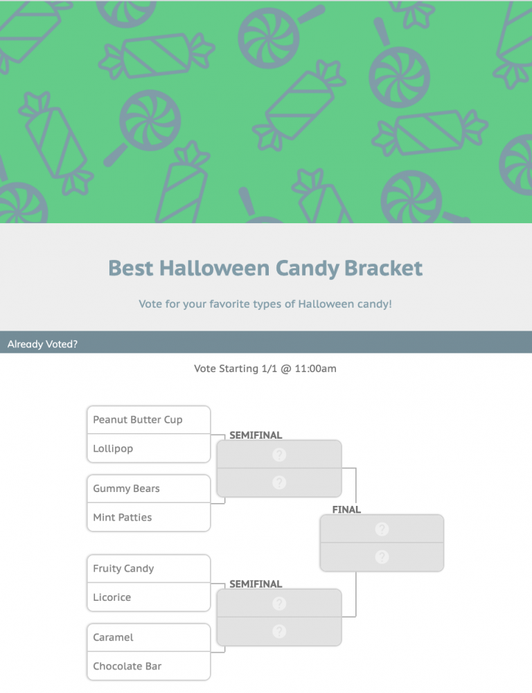 Halloween Candy Bracket Second Street Lab