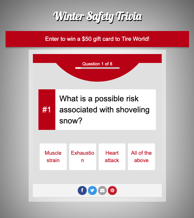 WHAM-TV Winter Safety Trivia