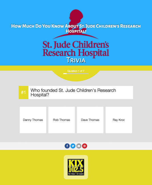 KIXQ-FM children's hospital quiz