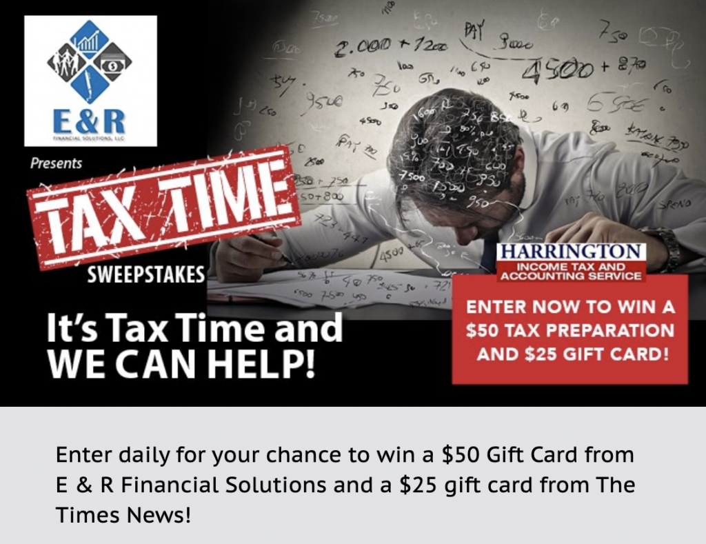 Free Tax Preparation Sweepstakes The Times News