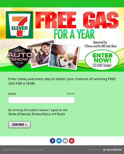 Free Gas for a Year Sweepstakes - The Oklahoman
