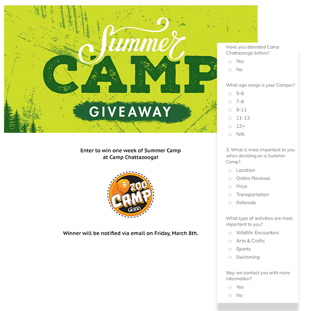 Summer Camp Sweepstakes Series