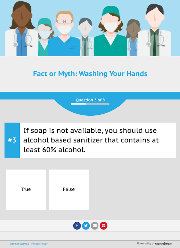 Turnkey Quiz - Washing Your Hands Trivia