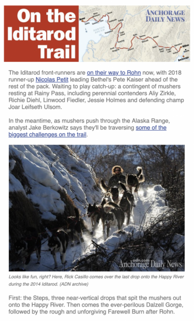 Iditarod Newsletter 