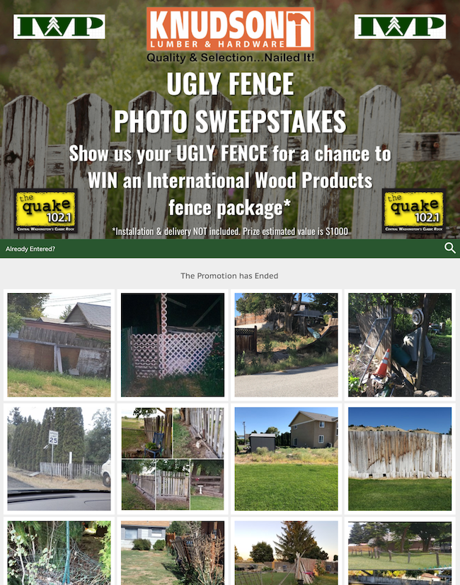 Photo Contest for Fence Company