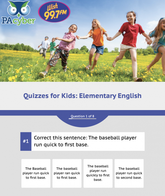WSH-FM quizzes for kids