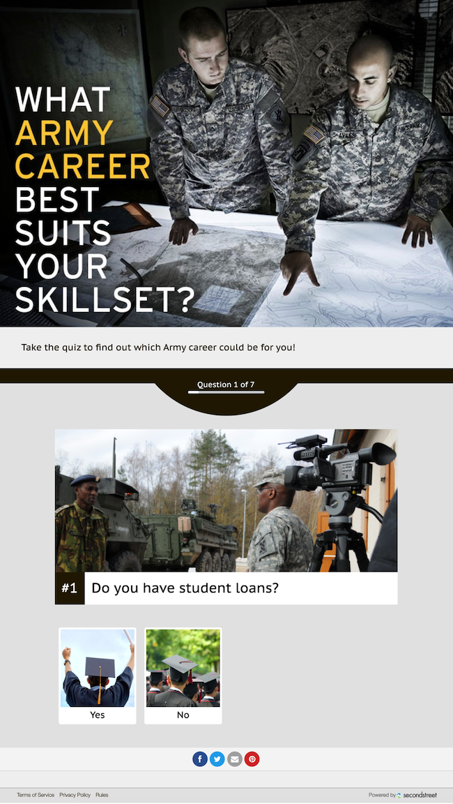 Creative Quiz for U.S. Army