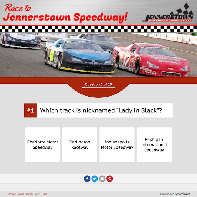 Auto racing-themed quizzes 