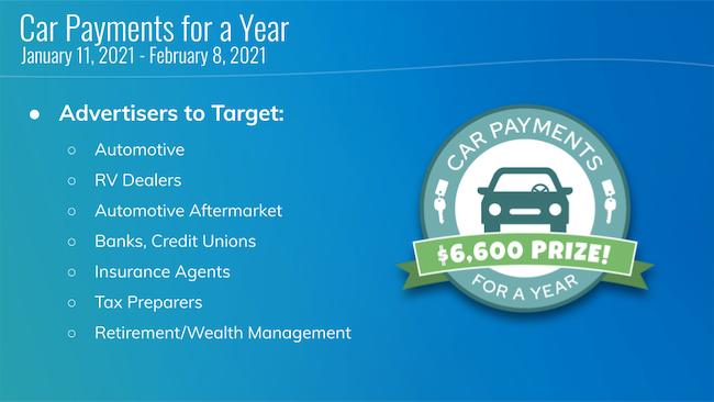 Car Payment Advertisers to Target