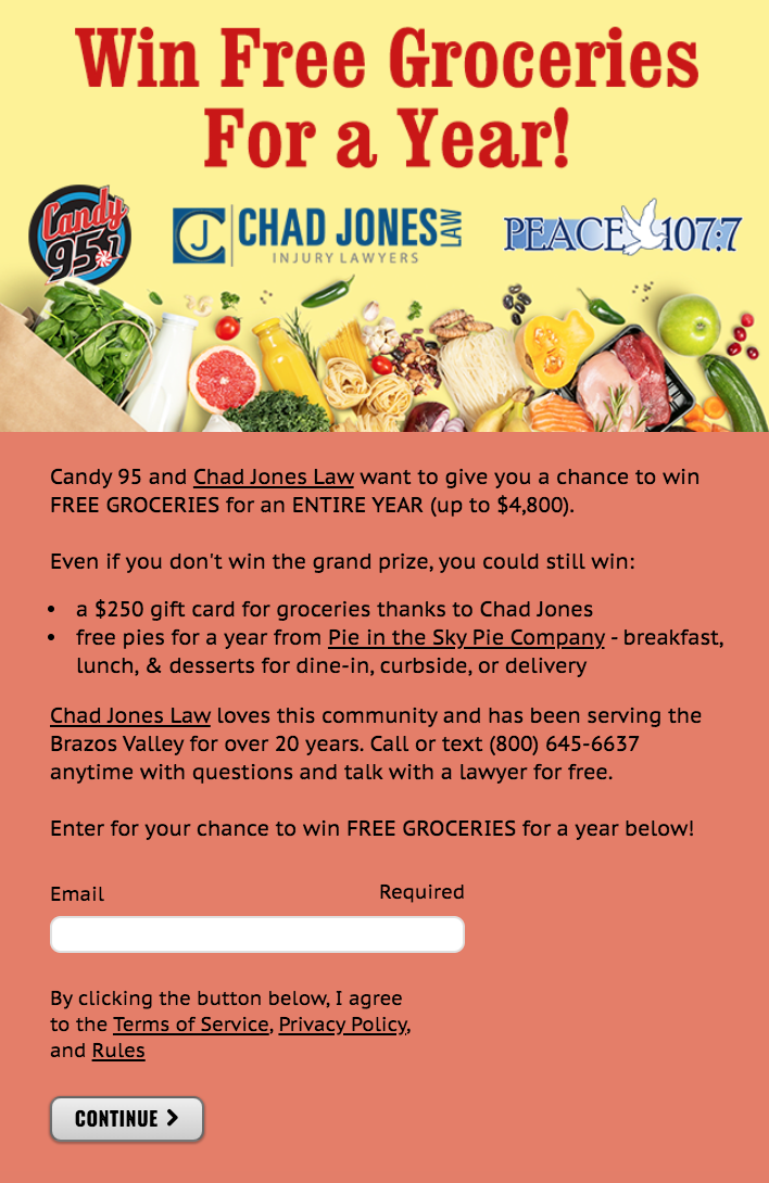KNDE Grocery Sweepstakes Promotion