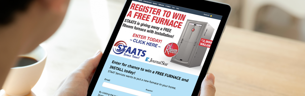 Furnace Sweepstakes Drives Hot Leads for HVAC Advertiser