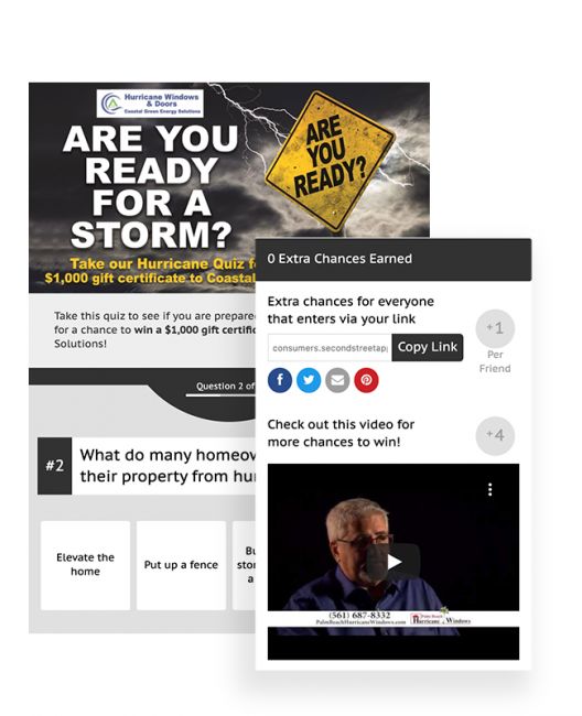 ‘Are You Ready For A Storm?” quiz and a sweepstakes from Palm Beach Post