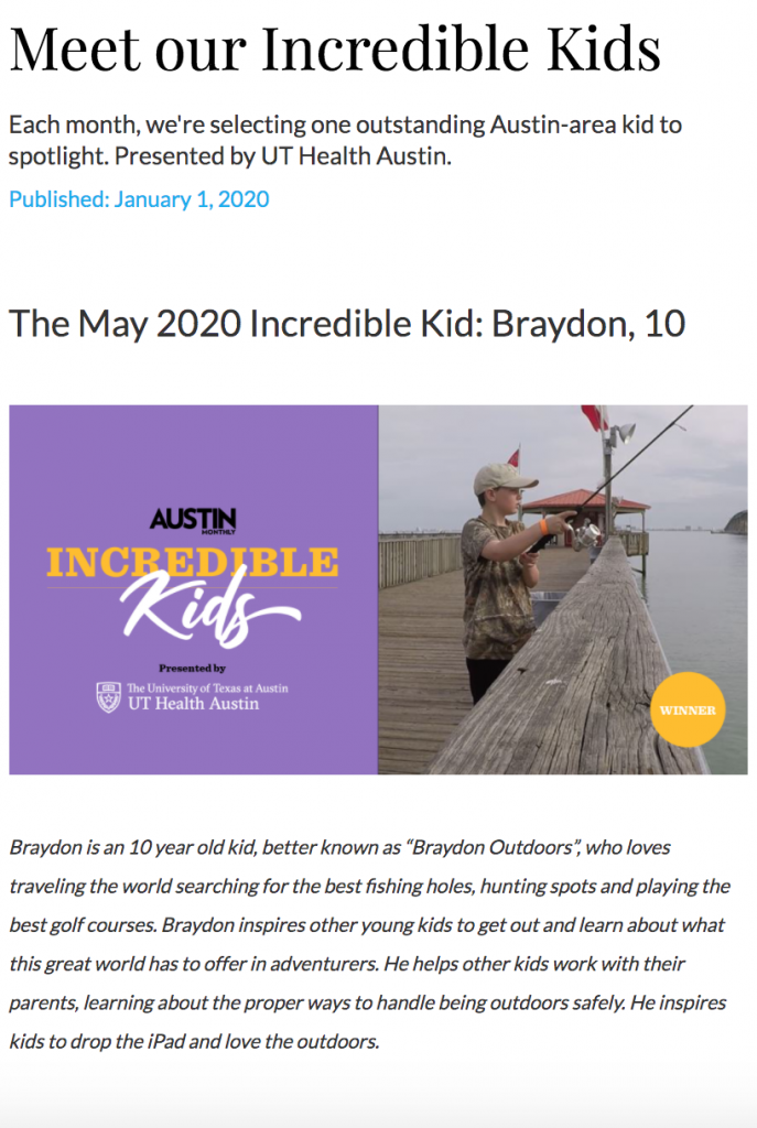 Incredible Kids Contest