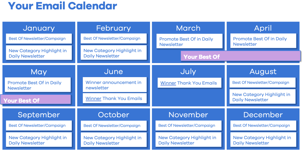 Email Calendar | Second Street Lab